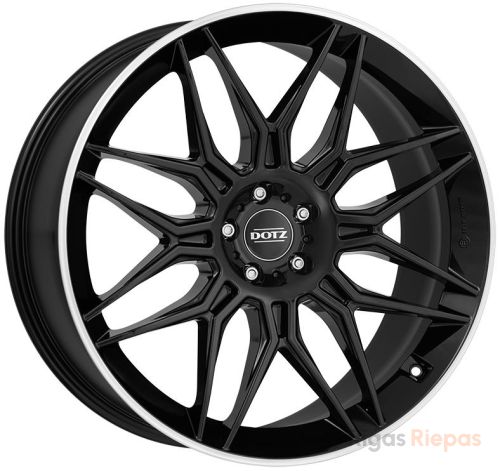 Dotz LongBeach dark 9x20 5x108 ET48, чёрный · полированный (Black/Polished Lip)