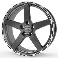 Dotz MarinaBay dark 9.5x19 5x114.3 ET40, antracīta · pulēts (Gunmetal/Polished Lip)