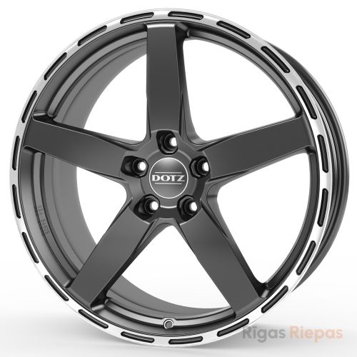 Dotz MarinaBay dark 8.5x18 5x114.3 ET45, anthracite · polished (Gunmetal/Polished Lip)