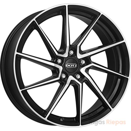 Dotz Spa dark 7.5x17 5x100 ET35, black · polished (Black/Polished)
