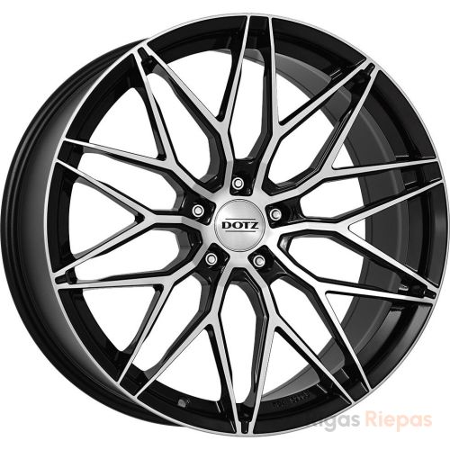 Dotz Suzuka dark 8x18 5x108 ET45, black · polished (Black/Polished)