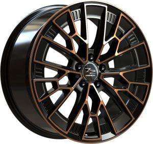 Fondmetal 1972 9x21 5x112 ET26, melns · pulēts (Black Clearcoat Matt Bronze Machined)