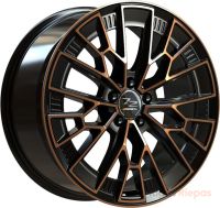 Fondmetal 1972 10.5x20 5x112 ET57, black · polished (Black Clearcoat Matt Bronze Machined)