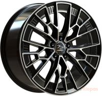 Fondmetal 1972 10.5x20 5x110 ET29, black · polished (Glossy Black Machined)