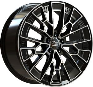 Fondmetal 1972 9x21 5x108 ET45, black · polished (Glossy Black Machined)