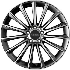 Fondmetal Aidon 8.5x20 5x112 ET40, anthracite · polished (Glossy Titanium Machined)