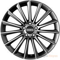 Fondmetal Aidon 8x18 5x112 ET38, anthracite · polished (Glossy Titanium Machined)