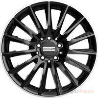 Fondmetal Aidon 8x18 5x112 ET38, black · polished (Glossy Black Machined Lip)