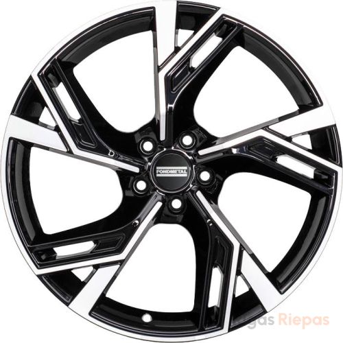 Fondmetal Atena 8x19 5x112 ET39, чёрный · полированный (Glossy Black Machined)