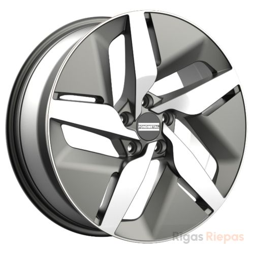 Fondmetal E-Joule 9x20 5x112 ET28, антрацитовый · полированный (Glossy Titanium Machined)