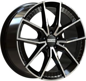 Fondmetal Elatha 8.5x21 5x112 ET19, чёрный · полированный (Glossy Black Machined)