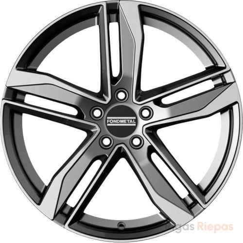 Fondmetal Hexis 8x18 5x112 ET48, antracīta · pulēts (Glossy Titanium Machined)