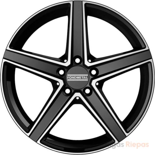 Fondmetal Ioke 8x18 5x112 ET38, black · polished (Matt Black Machined)