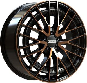 Fondmetal Kari 9x21 5x112 ET20, black · polished (Black Clearcoat Matt Bronze Machined)