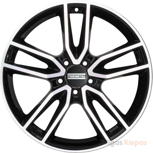 Fondmetal Koros 6.5x16 5x112 ET39, чёрный · полированный (Glossy Black Machined)