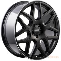 Fondmetal Moros 9.5x20 5x130 ET35, black · polished (Matt Black Machined Lip)