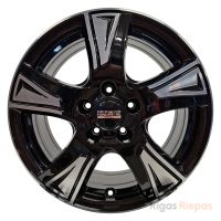 Fondmetal PRO1 6.5x16 5x120 ET51, black · polished (Glossy Black Machined)