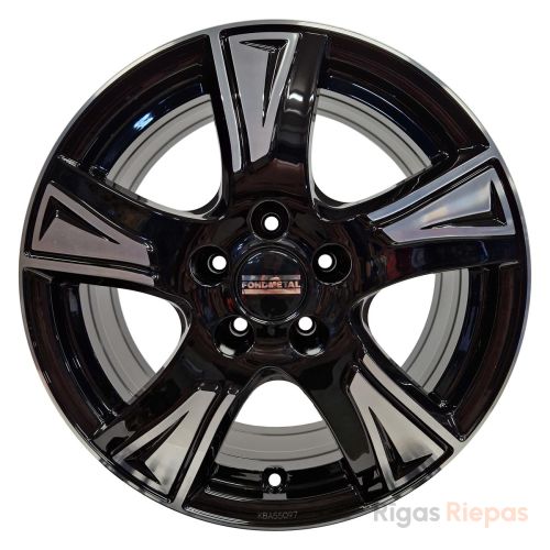 Fondmetal PRO1 6.5x16 5x120 ET51, black · polished (Glossy Black Machined)