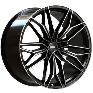 Fondmetal STC-23 10x23 5x120 ET40, black · polished (Glossy Black Machined)