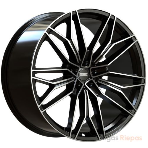 Fondmetal STC-23 11.5x23 5x130 ET51, чёрный · полированный (Glossy Black Machined)