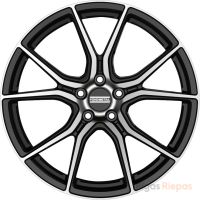 Fondmetal STC45 10.5x20 5x112 ET45, black · polished (Glossy Black Machined)