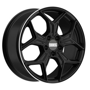Fondmetal Taranis 8x19 5x112 ET20, melns · pulēts (Matt Black Machined Lip)