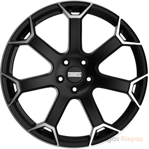 Fondmetal Zephyrus 9x20 5x112 ET46, melns · pulēts (Matt Black Machined)