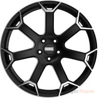 Fondmetal Zephyrus 9x20 5x112 ET46, melns · pulēts (Matt Black Machined)