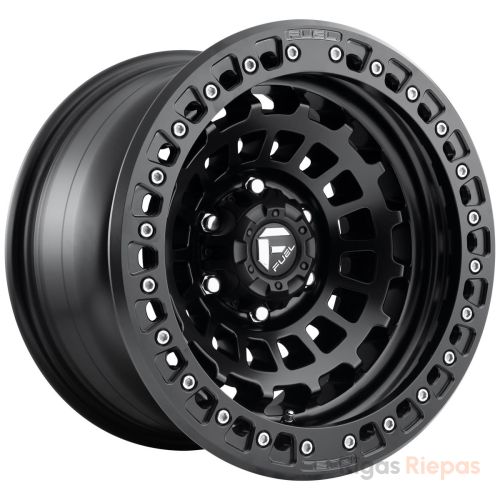 Fuel D101 Zephyr Beadlock 9x17 6x139.7 ET-15, чёрный · матовый