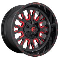 Fuel D612 Stroke 10x22 6x139.7/6x135 ET-19, чёрный · глянцевый (Gloss Black Red Tinted Clear)