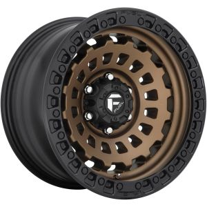 Fuel D634 Zephyr 8x17 5x114.3 ET38, bronzas · matēts (Matte Bronze Black Bead Ring)