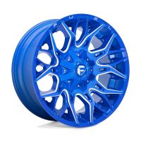 Fuel D770 Twitch 9x20 6x139.7/6x135 ET1, синий (Anodized Blue Milled)