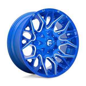 Fuel D770 Twitch 9x20 6x139.7/6x135 ET1, blue (Anodized Blue Milled)