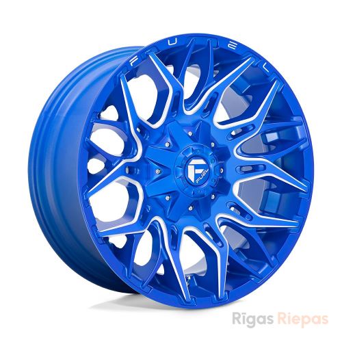 Fuel D770 Twitch 9x20 6x139.7/6x135 ET1, blue (Anodized Blue Milled)
