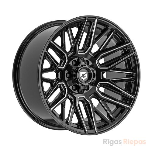 Gear Off Road 770 Edge 10x22 8x180 ET-19, чёрный · глянцевый (Glossy Black Milled)