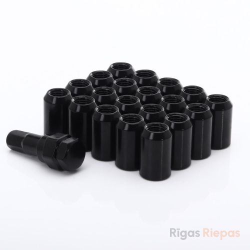 Japan Racing колёсная гайка M12x1.25x32, конус 60°, чёрная