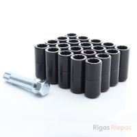 Japan Racing riteņu uzgrieznis M14x1.5x45, 60° konuss, Tuner, melns