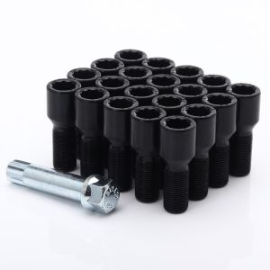 Japan Racing wheel bolt M14x1.5x28, 60° cone, Tuner, black