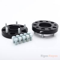 Japan Racing wheel spacer 20 mm 5x112, with studs, black