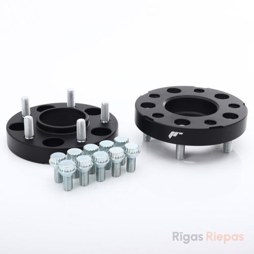 Japan Racing wheel spacer 20 mm 5x112, with studs, black