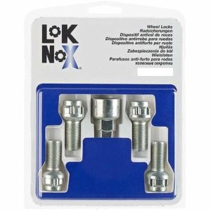 LokNox locking wheel bolts M12x1.5x40, ball R12, 17 mm key