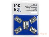LokNox locking wheel nuts M12x1.25, 60° cone, 19 mm key
