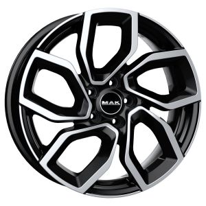 MAK Apollo 7.5x17 5x110 ET30, black · polished (Black Mirror)