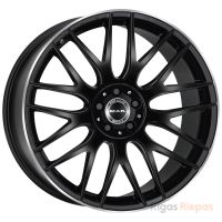 MAK Arrow-D 11x21 5x112 ET55, melns · pulēts (Gloss Black Mirror Ring)