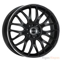 MAK Arrow 8x18 5x112 ET40, melns · pulēts (Gloss Black Mirror Ring)
