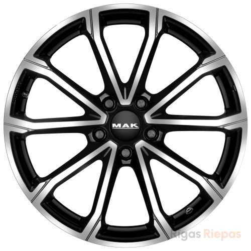 MAK Davinci 6x16 5x100 ET35, black · polished (Black Mirror)