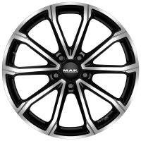 MAK Davinci 6x16 5x100 ET35, melns · pulēts (Black Mirror)
