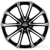 MAK Davinci 6x16 5x100 ET35, black · polished (Black Mirror)