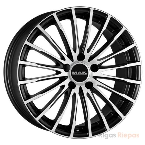 MAK Fatale 7.5x17 5x112 ET30, melns (Ice Black)