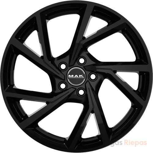 MAK Kassel 7x17 5x100 ET38, melns